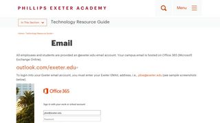 
                            4. Email | Phillips Exeter Academy