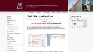 
                            12. Email :: Poczta elektroniczna | Wydział Anglistyki UAM :: AMU Faculty ...