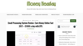 
                            11. Email Processing System Review- Earn Money Online Fast 2017 ...