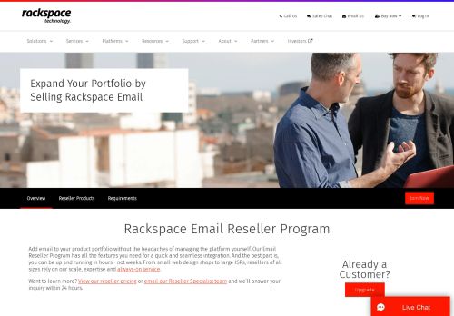 
                            13. Email Reseller - Rackspace