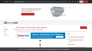 
                            7. email server - Can't login to round cube new domain - Server Fault