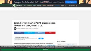 
                            12. Email-Server: IMAP & POP3-Einstellungen für web.de, GMX, Gmail ...