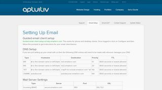 
                            8. Email Setup | Aptuitiv