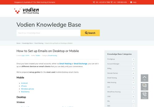 
                            10. Email Setup - Knowledge Base – Knowledge Base - Vodien