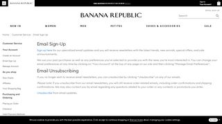 
                            9. Email Sign Up | Banana Republic® EU