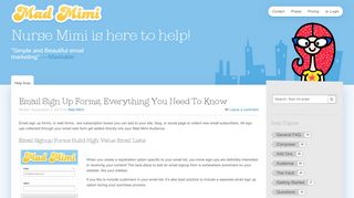 
                            10. Email Sign Up Forms, Everything You Need to Know - Mad Mimi