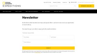 
                            8. Email Sign-Up - National Geographic