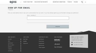 
                            1. Email Sign Up | Snow.com