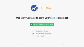 
                            5. Email Signup Form to Grow Your Mailjet List | - ManyContacts