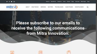 
                            9. email signup – Mitra Innovation