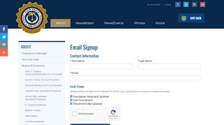 
                            13. Email Signup | Palm Beach Police Foundation