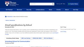 
                            2. Email specifications by School | UPenn ISC