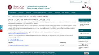 
                            10. Email Studenti - Piattaforma Google Apps | Dipartimento di Biologia e ...