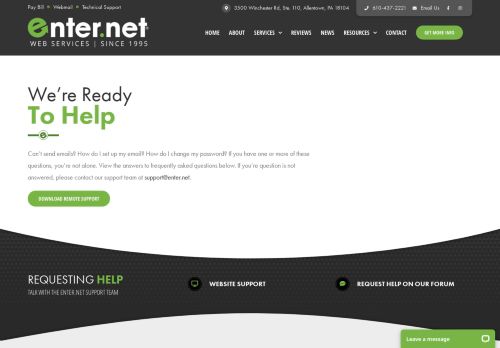 
                            2. Email Support - Web Design - Enter.Net
