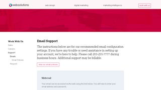 
                            2. Email Support | Web Solutions, Inc.