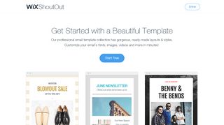 
                            4. Email Templates | Wix ShoutOut - Wix.com