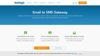 
                            12. Email to SMS Gateway: Easy-to-Use Email to SMS Service - TextMagic