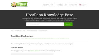 
                            12. Email troubleshooting - HostPapa