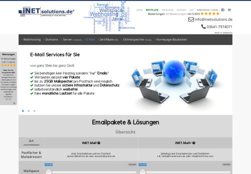 
                            7. Email & Uebersicht » iNETsolutions.de® in Deutschland