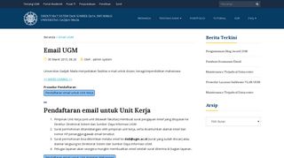 
                            7. Email UGM – Direktorat Sistem dan Sumber Daya Informasi (DSSDI)