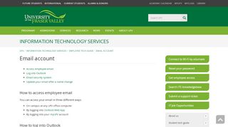 
                            11. Email - University of the Fraser Valley (UFV)