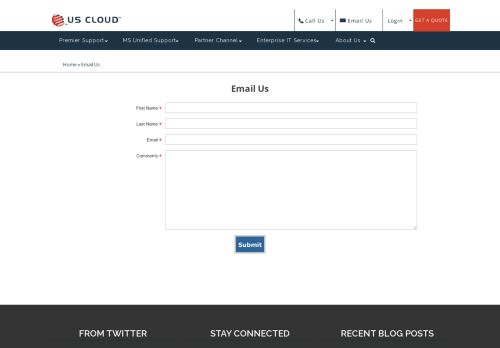 
                            12. Email US Cloud