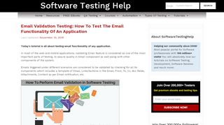 
                            8. Email Validation Testing: How to Test the Email Functionality of an ...