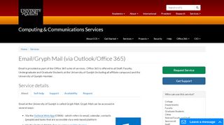 
                            1. Email (via Outlook/Office 365) | Computing & Communications Services
