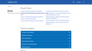 
                            7. Email · Web.com Support