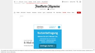 
                            12. Email-Wegwerfadress zum Schutz vor Spam-Nachrichten - FAZ