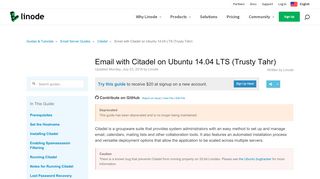 
                            11. Email with Citadel on Ubuntu 14.04 LTS (Trusty Tahr) - Linode