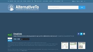 
                            6. Email.biz Alternatives and Similar Websites and Apps - AlternativeTo.net