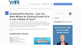 
                            3. EmailCashPro Review – Can You Make Money by Clicking Emails Or ...