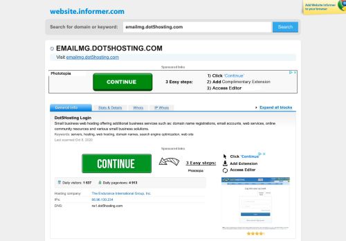 
                            11. emailmg.dot5hosting.com at WI. Dot5Hosting Login - Website Informer