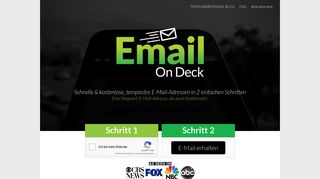 
                            10. EmailOnDeck.com: Kostenlose temporäre E-Mail