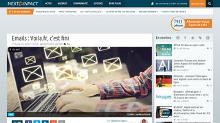 
                            11. Emails : Voila.fr, c'est fini - Next INpact