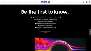 
                            8. emailsignup - Samsung