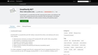 
                            5. EmailVerify.NET - Visual Studio Marketplace