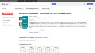 
                            6. Emanuel CrunchTime for Corporations and Other Business Entities - Google Books-Ergebnisseite