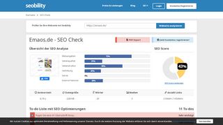 
                            8. emaos.de | SEO Bewertung | Seobility.net