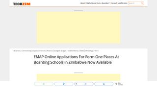 
                            5. EMAP Online Applications For Form One Places At ... - Techzim