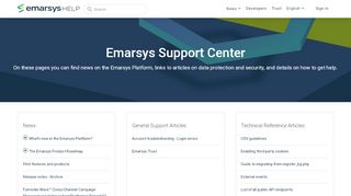 
                            9. Emarsys Support Center – Emarsys