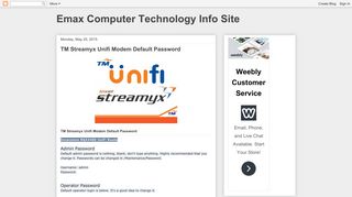 
                            11. Emax Computer Technology Info Site: TM Streamyx Unifi ...
