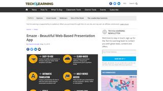 
                            12. Emaze - Beautiful Web-Based Presentation App | Tech & Learning