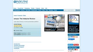 
                            8. emaze: The Indezine Review