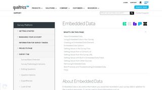 
                            9. Embedded Data - Qualtrics Support