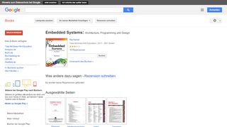 
                            13. Embedded Systems: Architecture, Programming and Design - Google Books-Ergebnisseite