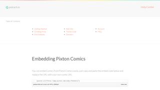 
                            12. Embedding Pixton Comics | Postach.io Help Center