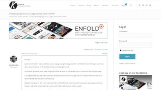 
                            6. Embeding login for on a page created within enfold? - Support | Kriesi ...