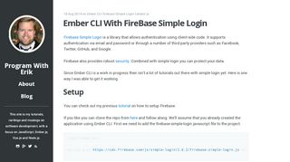 
                            12. Ember CLI With FireBase Simple Login - Program With Erik